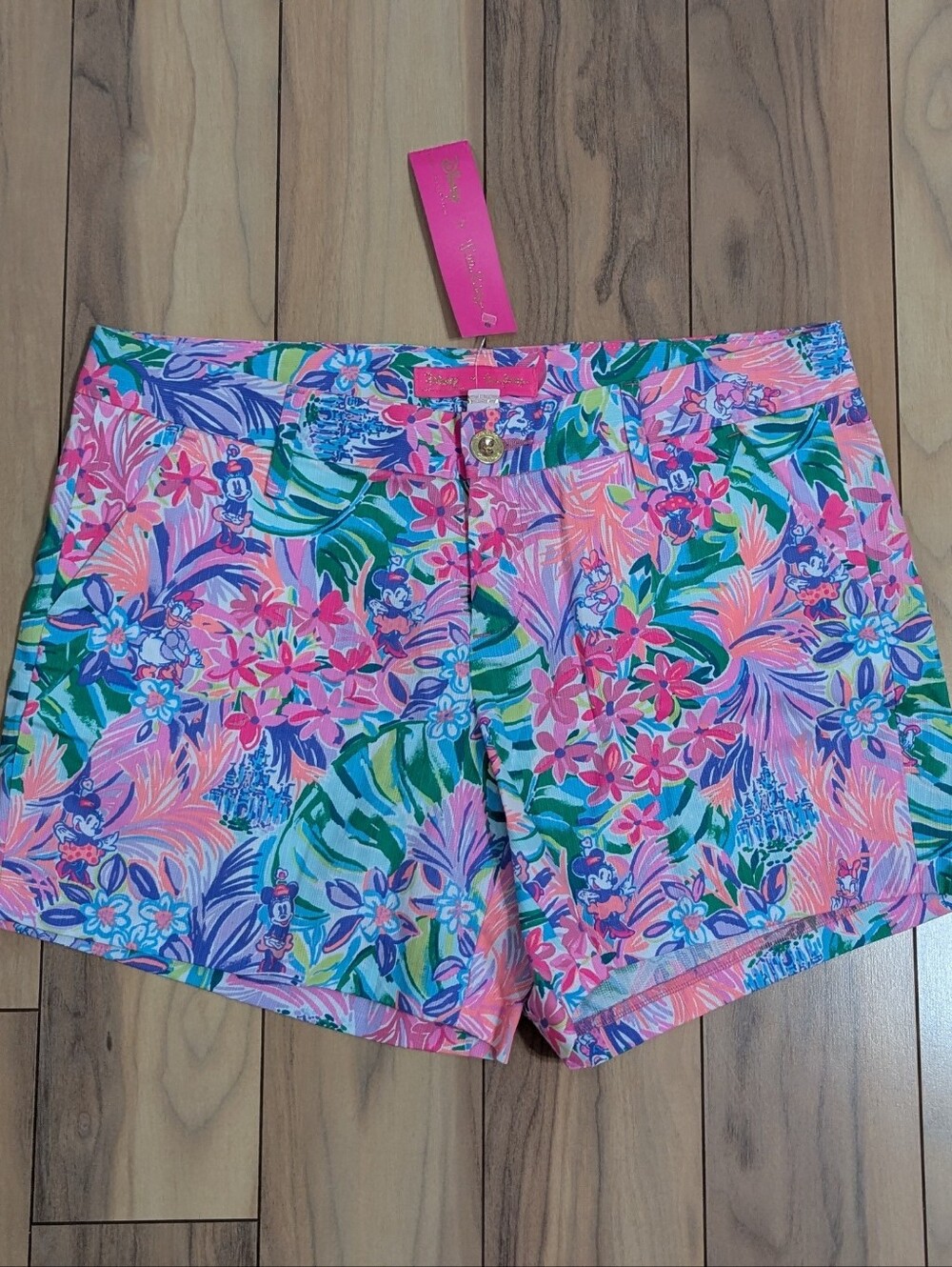 NWT! Lilly Pulitzer X Disney Callahan Shorts Disney Dreamin Size 8